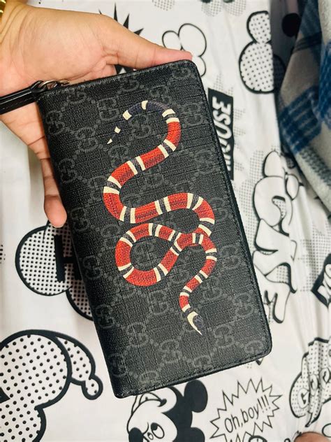 gucci snake case replica|gucci wallet stitches longer.